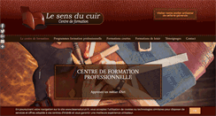 Desktop Screenshot of lesensducuir.fr