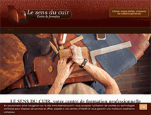 Tablet Screenshot of lesensducuir.fr